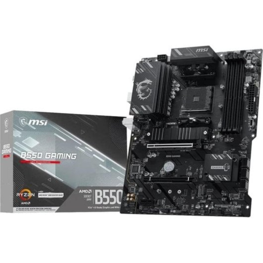 Placa Base MSI B550 GAMING AMD B550 AM4 DDR4 ATX PCIe 4.0 RGB