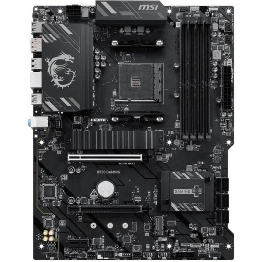 Placa Base MSI B550 GAMING AMD B550 AM4 DDR4 ATX PCIe 4.0 RGB