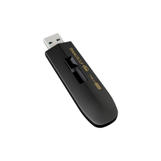 Pen USB Team Group C186 64GB USB 3.2 Gen 1 preta deslizante