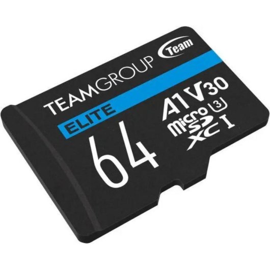 Tarjeta microSD Team Group Elite 64GB UHS-I U3 V30 A1 4K UHD