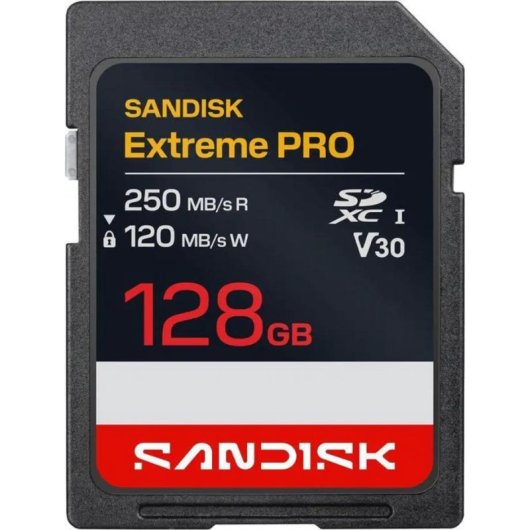 Tarjeta SD Sandisk Extreme PRO SDSDXXJ-128G-GSCIN 128GB UHS-I 250MB/s