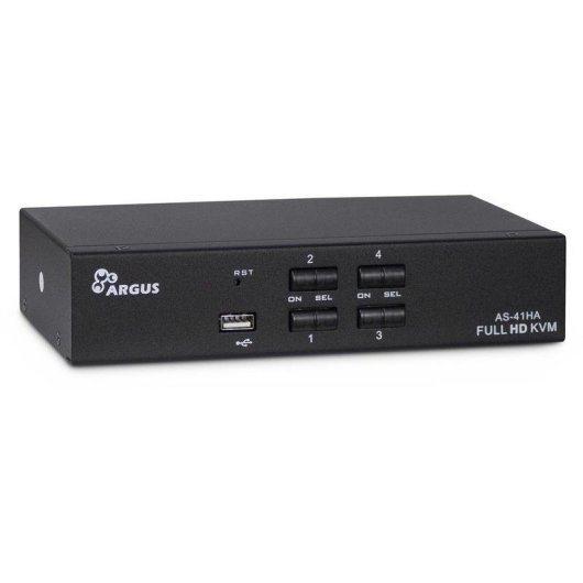 Interruptore KVM Inter-Tech AS-41HA HDMI 4 Computer Full HD+