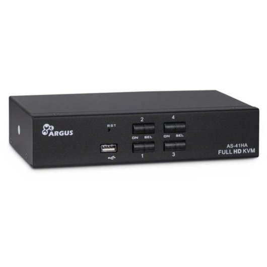 Interruptore KVM Inter-Tech AS-41HA HDMI 4 Computer Full HD+