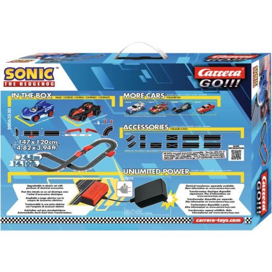 Set de pistas Carrera GO!!! Sonic the Hedgehog 4,3 m 2 vehículos 1:43