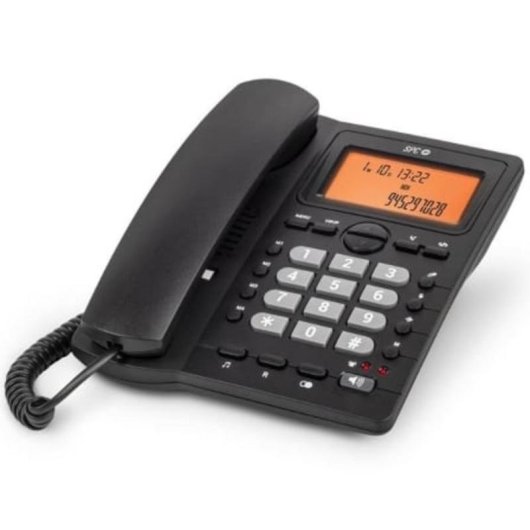 Telefone Fixo SPC Office ID 2 Ecrã Retroiluminado 4 Memórias Diretas