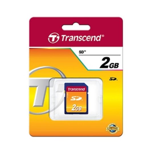 Tarjeta SD Transcend TS2GSDC 2 GB MLC Negro 20 MB/s lectura 13 MB/s escritura