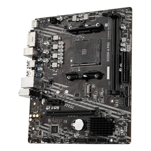 Motherboard MSI A520M-A PRO AMD A520 Socket AM4 DDR4 Micro ATX Sem WiFi