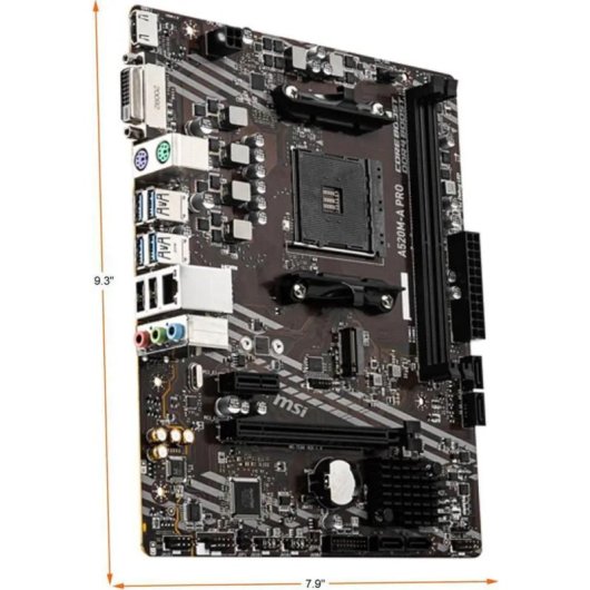 Motherboard MSI A520M-A PRO AMD A520 Socket AM4 DDR4 Micro ATX Sem WiFi