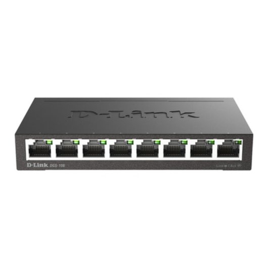 Switch D-Link DGS-108 8 Portas Gigabit Ethernet 10/100/1000 Mbps Preto