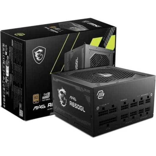 Fuente de Alimentación MSI MAG A650GL 650W Certificación 80+ Gold modular
