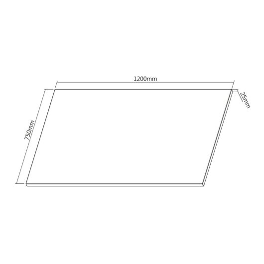 Kimex Tablero Para Escritorio 120x75cm, Nogal