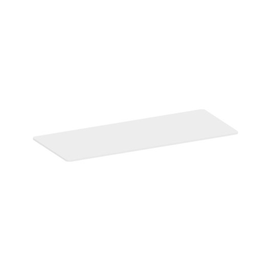 Kimex Tablero Para Escritorio Con Bordes Redondeados 180 X 75 Cm, Blanco