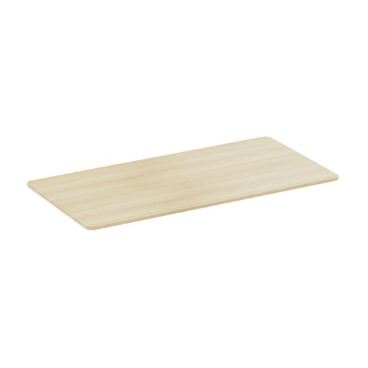 Kimex Tablero Para Escritorio Con Bordes Redondeados 150 X 75 Cm, Madera Natural