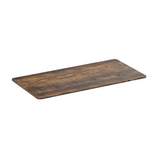 Kimex Tablero Para Escritorio Con Bordes Redondeados 150 X 75 Cm, Marrón Rústico