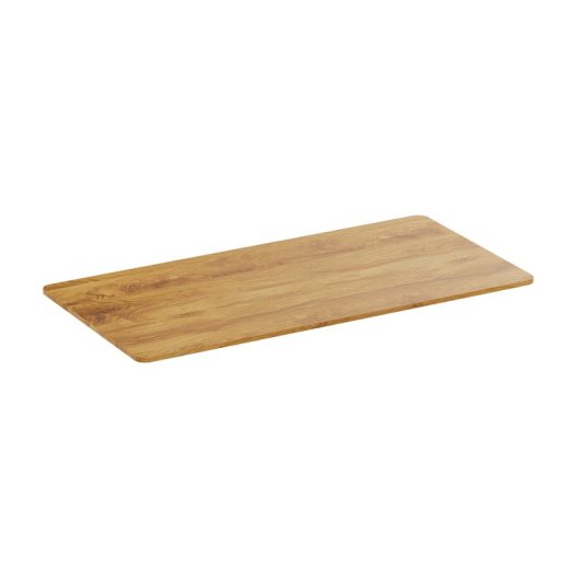 Kimex Tablero Para Escritorio Con Bordes Redondeados 150 X 75 Cm, Madera Clara Rústica