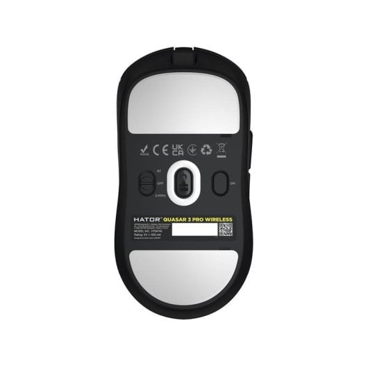 Ratón HATOR Quasar 3 Pro Wireless RF Bluetooth 30000 DPI Noir USB-C