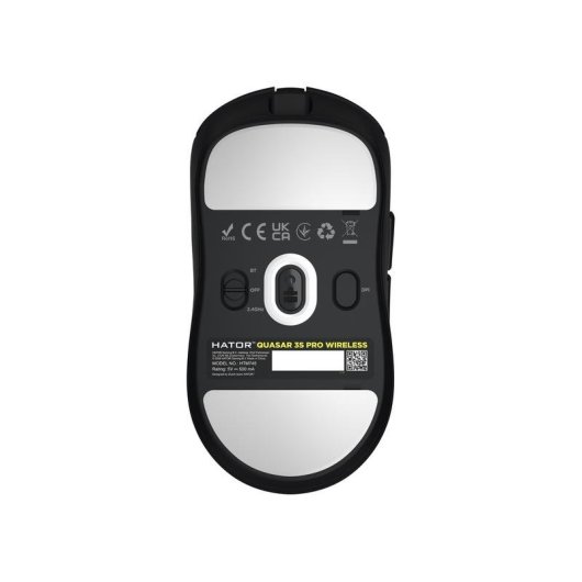 Ratón HATOR Quasar 3S Pro Wireless Bluetooth 30000 DPI Noir
