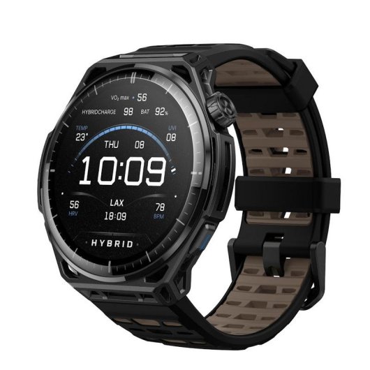 Amazfit Balance 3 Bluetooth GPS NFC 44,8mm Titânio Preto Tamanho Único Resistente Água 10ATM SpO2