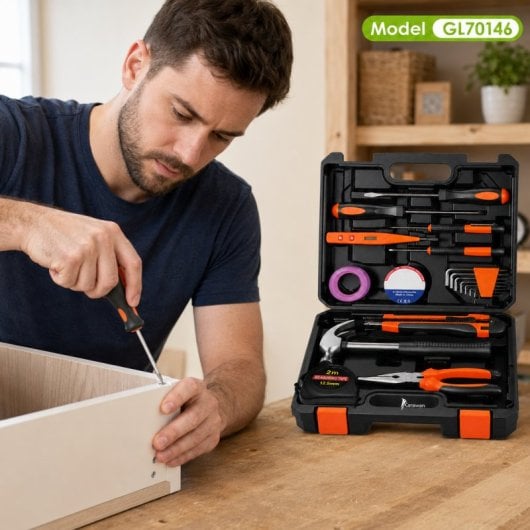 Kit De Herramientas Karawan Con Maletín Modelo Gl70146 Para Reparación, Hogar Y Bricolaje -20pcs