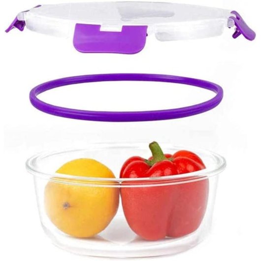 Recipientes De Cristal Para Alimentos - 24 Piezas (12 Recipientes Y 12 Tapas) - Apto Lavavajillas