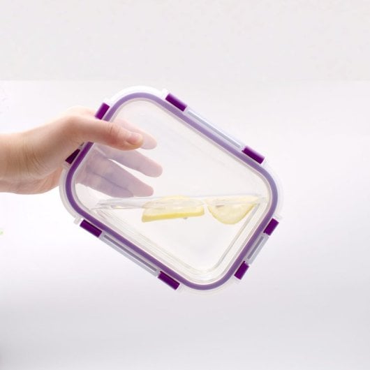 Recipientes De Cristal Para Alimentos - 8 Piezas (4 Recipientes Y 4 Tapas)