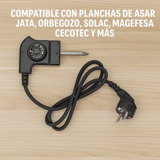 Cable Plancha Grill Eléctrica Con Termostato Universal 10a 250v