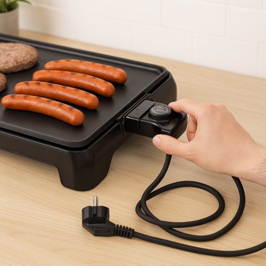 Cable Plancha Grill Eléctrica Con Termostato Universal 10a 250v