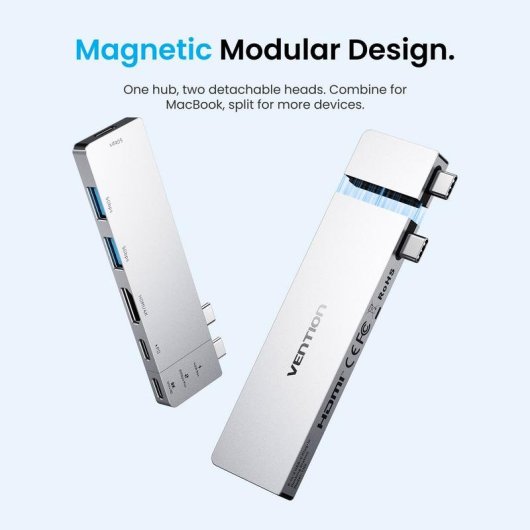 Dock USB-C Vention THZH0 HDMI 4K USB 3.0 Thunderbolt