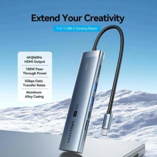 Vention TPSHB USB-C Docking Station 7-in-1 HDMI 4K