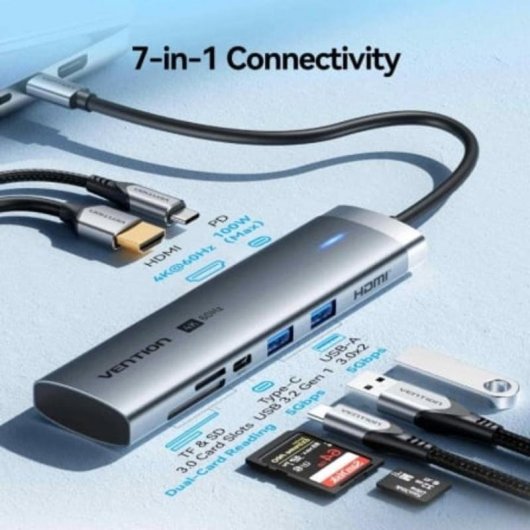 Vention TPSHB USB-C Docking Station 7-in-1 HDMI 4K