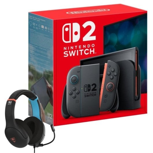 Nintendo Switch 2 7.9" FullHD 120Hz 256GB Azul/Rojo + Turtle Beach Airlite Fit Headset Auricular Negro