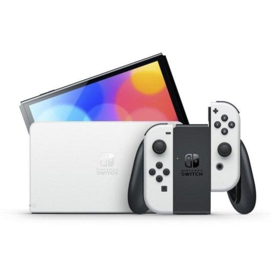 Nintendo Switch OLED Blanca + Mando Gaming Turtle Beach Realmz Wireless Sonic Green Hill Zone Multicolor