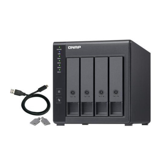 Disque dur externe QNAP 4 baies USB 3.2 Gen 1 Type-C RAID TR-004