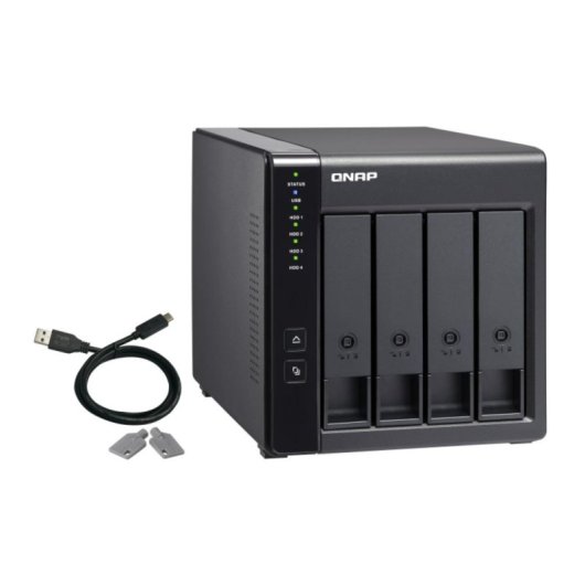 Disque dur externe QNAP 4 baies USB 3.2 Gen 1 Type-C RAID TR-004