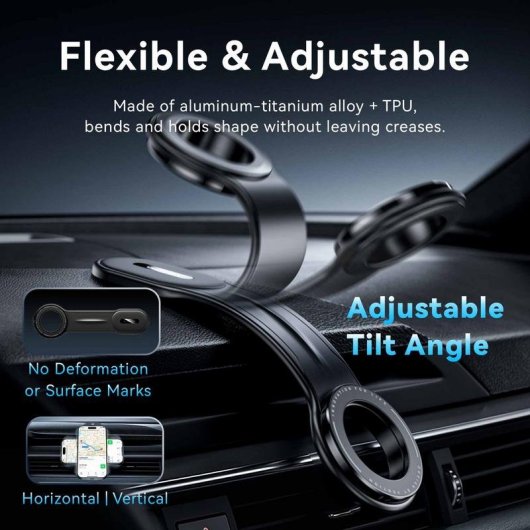 Support Magnétique Voiture Vention KSIB0 Noir