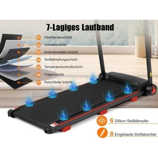 Tapis roulant pliable Rolipo N884P322664S 14 km/h Bluetooth