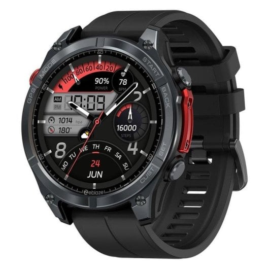 Zeblaze Stratos 4 GPS Bluetooth 1,43'' Preto 5ATM SpO2 Cardiofrequencímetro