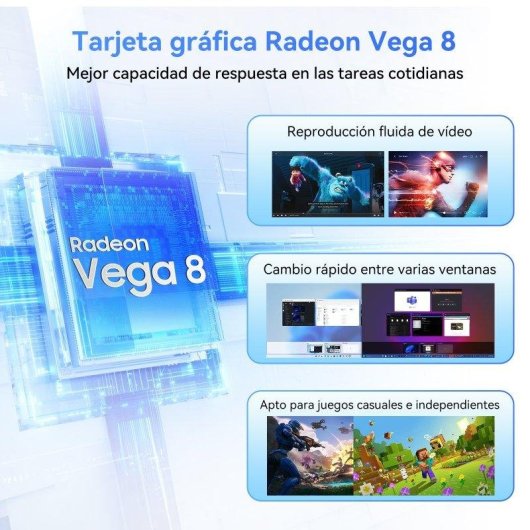 Mini PC Blackview MP50 AMD Ryzen 5 3500U 16GB 512GB SSD Vega 8 Windows 11 + Tragbarer Monitor 23.8"