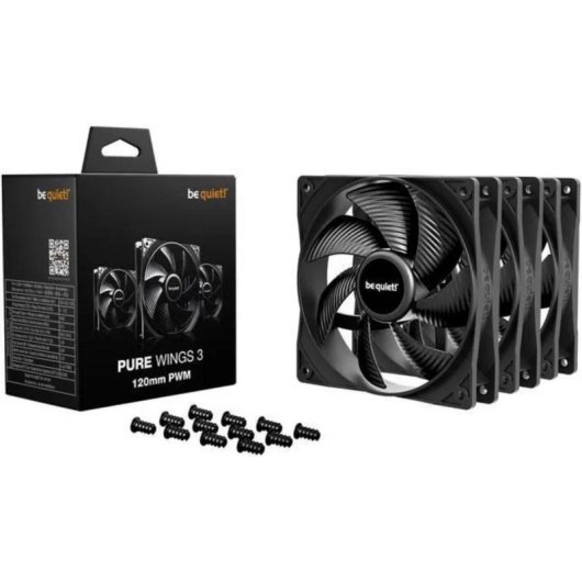 Kühlung Luft Be quiet Pure Wings 3 120mm PWM Triple Pack Schwarz