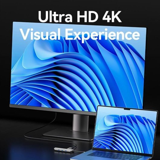 Docking USB-C Vention TQKHB 8 en 1 HDMI 4K USB 3.0 Gigabit Ethernet