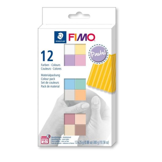 Pasta Modellabile Staedtler FIMO 8023 C 12 Colori Misti
