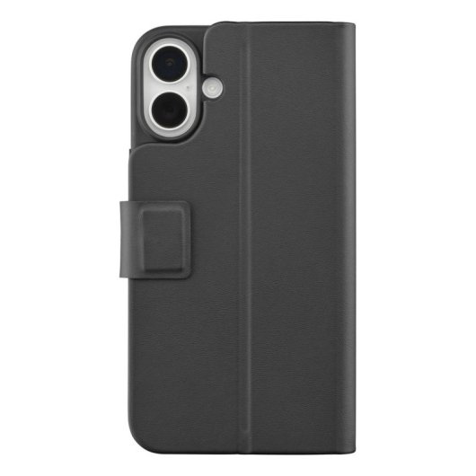Funda para móvil Cellularline Book Agenda Folio Piel Negra con cierre magnético para iPhone 17