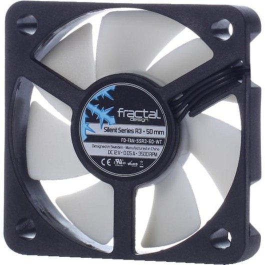 Kühlung Luft Fractal Design Silent Series R3 50mm 3500 RPM Schwarz Weiß