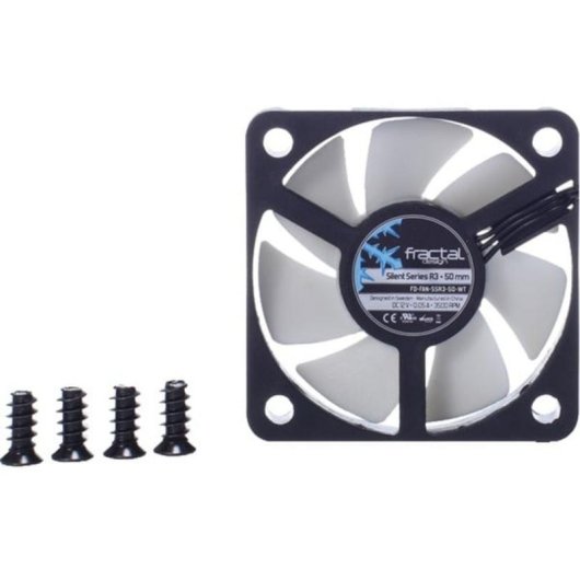 Kühlung Luft Fractal Design Silent Series R3 50mm 3500 RPM Schwarz Weiß