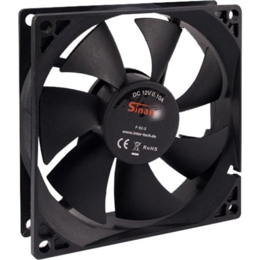 Raffreddamento Aria Inter-Tech 92 mm 1500 RPM 24 dB 3-pin Universale