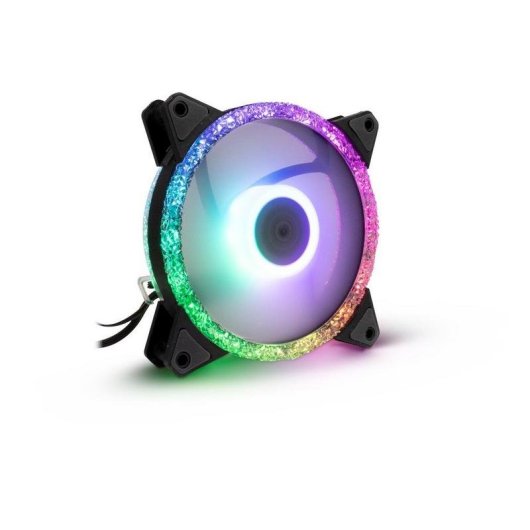 Kühlung Luft Inter-Tech 12 cm Argus RS-07 LED RGB 3 Lüfter