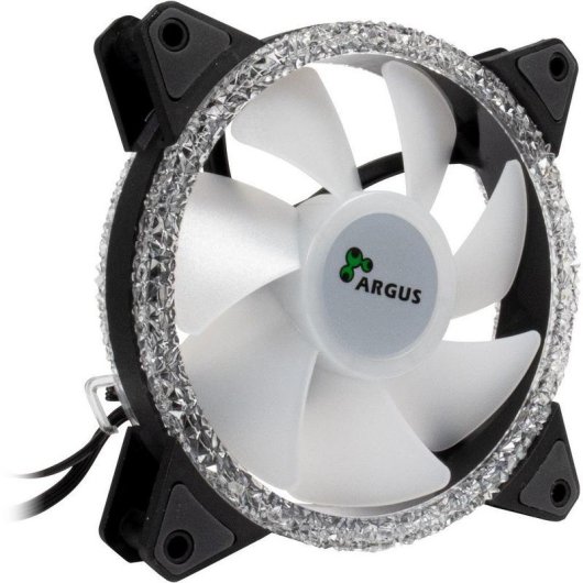 Kühlung Luft Inter-Tech 12 cm Argus RS-07 LED RGB 3 Lüfter