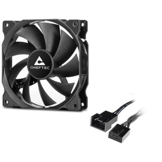 Refrigeración aire Chieftec 120 mm ZF-1225PWM PWM hidráulico negro