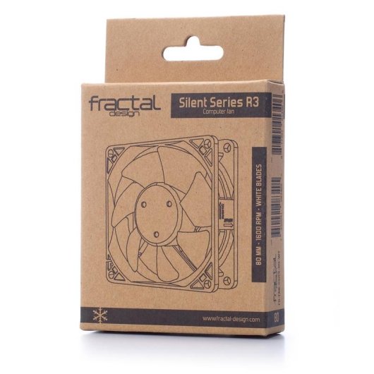 Refrigeration Air Fractal Design Silent Series R3 80 mm 1600 RPM Silence