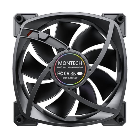 Kühlung Luft Montech 140 mm RX140 PWM LED RGB adressierbar